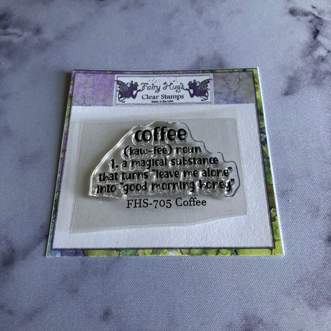 Fairy Hugs Stamps - Coffee