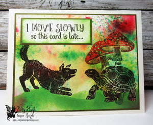 Fairy Hugs Stamps - Spotted Mushroom