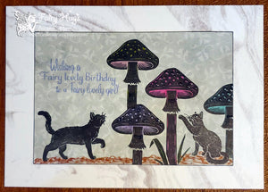 Fairy Hugs Stamps - Spotted Mushroom